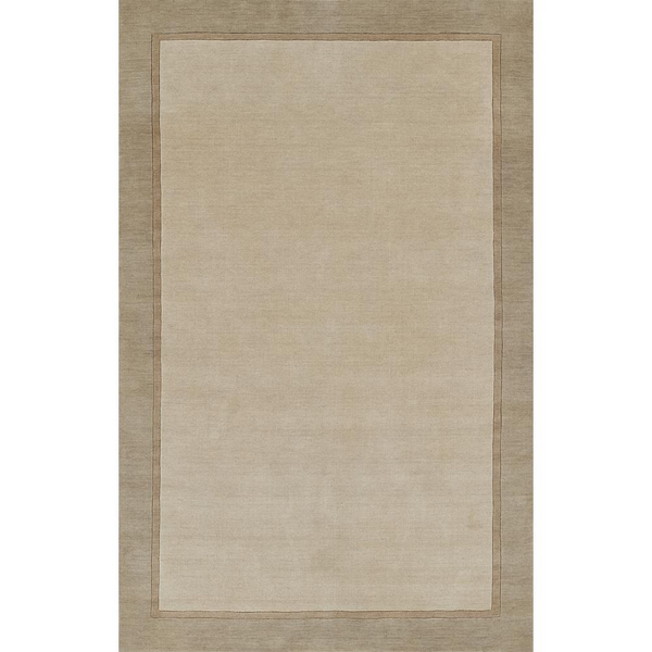 Contemporary Rectangle Area Rug, Taupe, 8' X 10' - Handcrafted Wool Rug for Modern Spaces