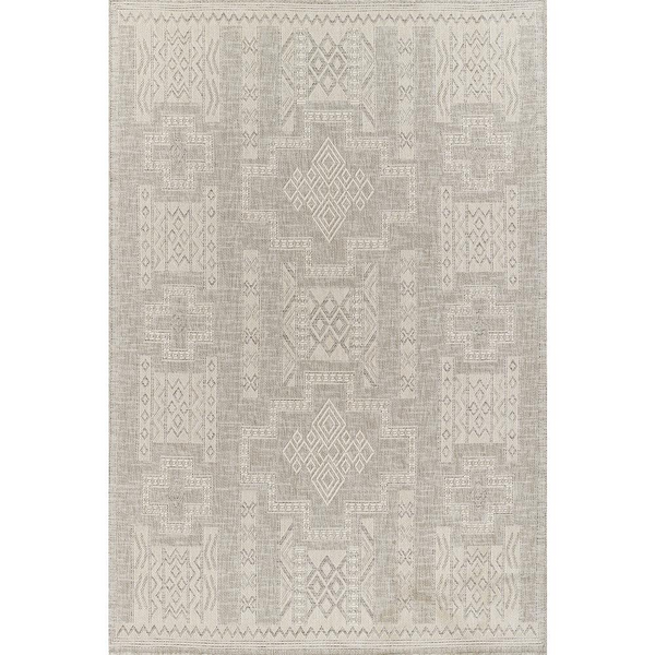 Transitional Rectangle Area Rug, Grey, 5'3" X 7'