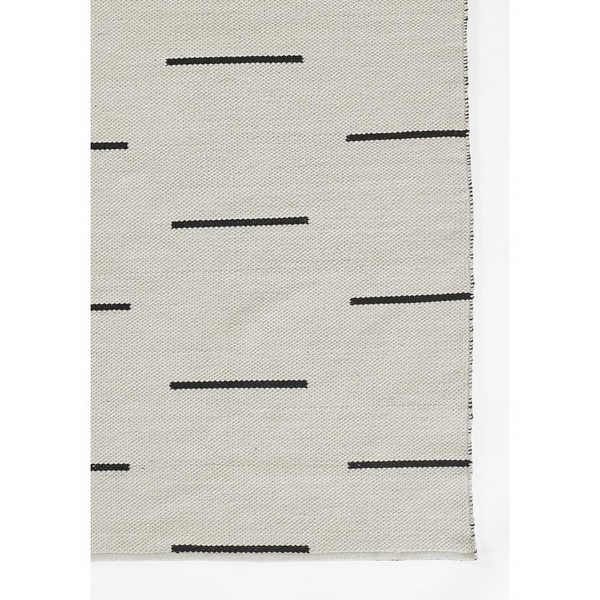 Contemporary Rectangle Area Rug, Ivory - 5' X 7'6" | Modern Indoor & Outdoor Rug