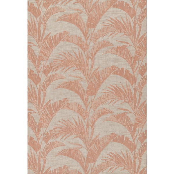 Transitional Rectangle Area Rug, Coral, 6'6" X 9' - Indoor/Outdoor Rug, Power Loomed, Low Profile Pile