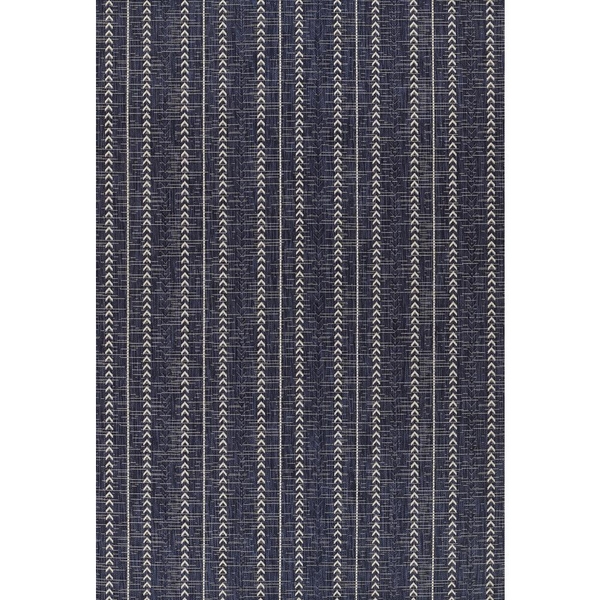 Transitional Rectangle Area Rug, Navy, 8' X 10'