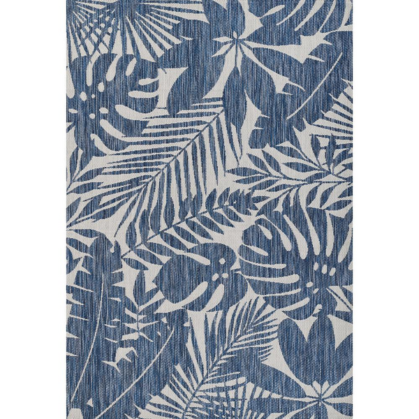 Transitional Rectangle Area Rug, Blue, 5'3" X 7'6"