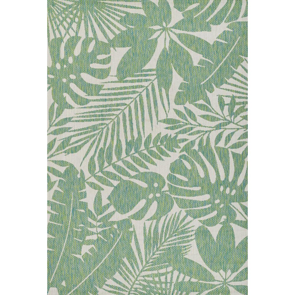 Transitional Rectangle Area Rug, Green, 9'3" X 12'6"