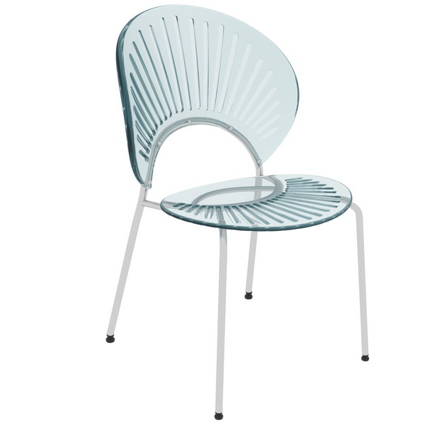 Opulent Series Modern Smoke Dining Chair - Stylish & Functional Seating Solution