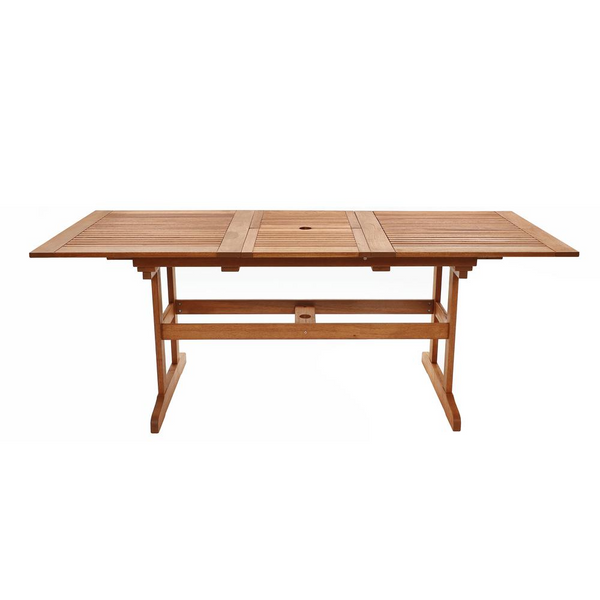 Carmel Solid Wood Extendable Outdoor Dining Table - Durable & Stylish Expandable Patio Furniture