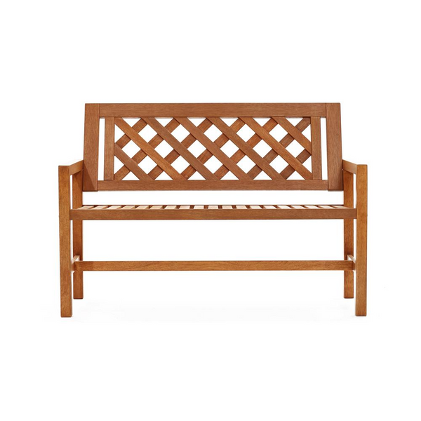 Laguna Solid Wood Outdoor Loveseat Bench – Elegant and Durable Garden Seating