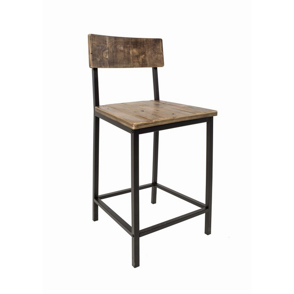 Reclaimed Wood Counter Stool, Set Of 2 - Eco-friendly, Stylish & Durable Bar Stools