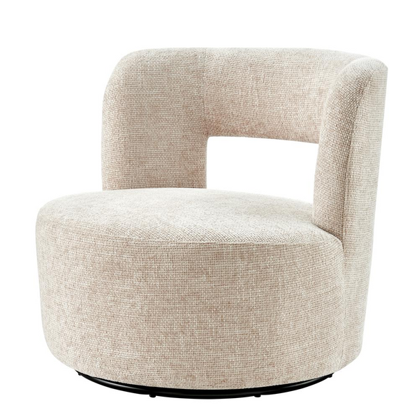 Jazzlyn Fabric Swivel Accent Chair - Stylish, Comfortable & Fully Assembled