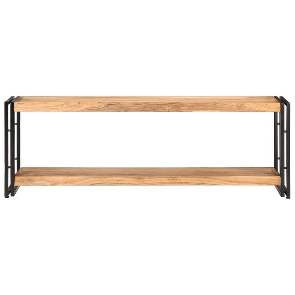 Stylish TV Stand 47.2"x11.8"x15.7" - Solid Acacia Wood with Industrial Design