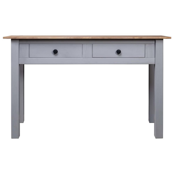 Stylish Gray Console Table | 43.3"x15.7"x28.3" | Solid Pine Wood | Panama Range