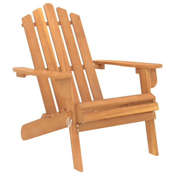 Patio Adirondack Chair in Solid Acacia Wood - Outdoor Weather Resistant Furniture