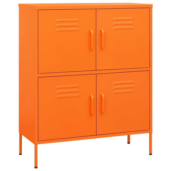 Orange Steel Storage Cabinet 31.5"x13.8"x40" - Sturdy & Organized