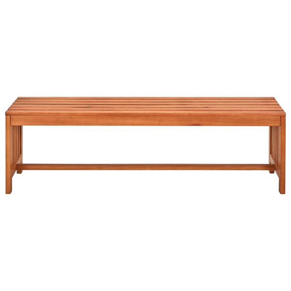 Patio Bench 51.2" Solid Eucalyptus Wood - Durable & Stylish Outdoor Seating