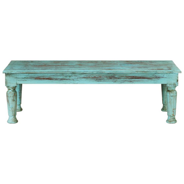 Antique-Look Coffee Table 43.3"x19.7"x13.4" - Solid Reclaimed Wood, Eco-Friendly, Versatile and Stylish