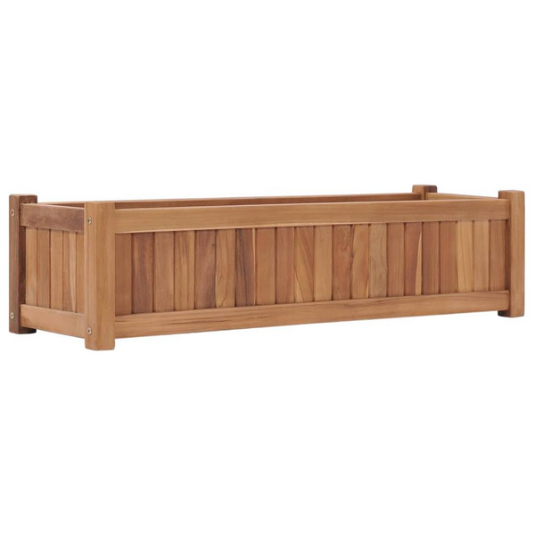 Raised Bed 39.4"x11.8"x9.8" Solid Wood Teak - Durable and Stylish