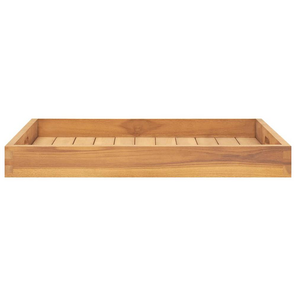 Solid Wood Teak Serving Tray 23.6"x23.6" - Durable and Stylish