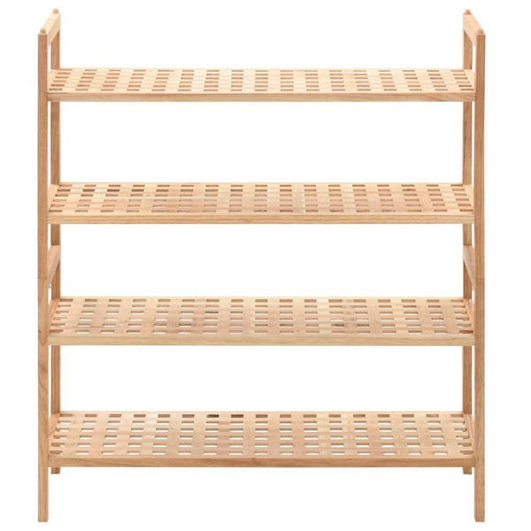 Solid Walnut Wood Shoe Rack - 4-Tier, Compact & Stylish Storage Solution | 27.2"x10.2"x31.9"