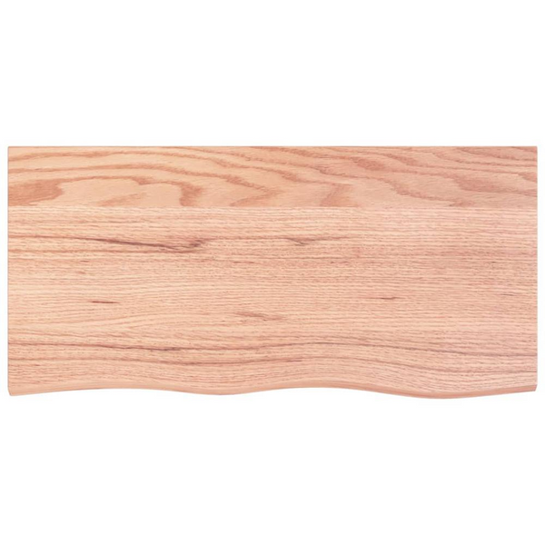 Wall Shelf Light Brown Solid Wood Oak