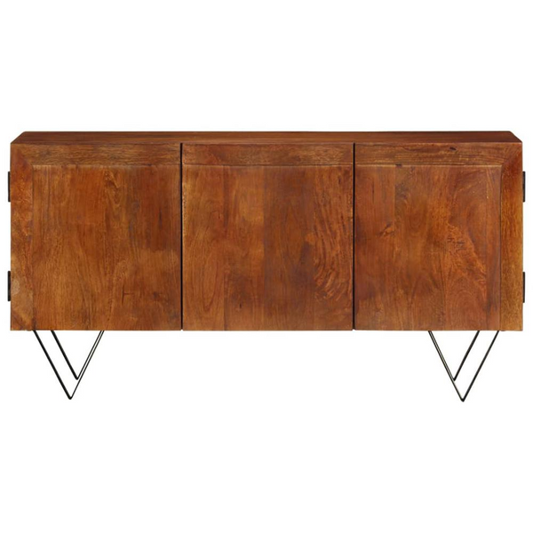 Rustic Solid Mango Wood Sideboard - 43.3"x13.8"x22" - Ample Storage and Superb Craftsmanship