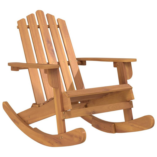 Adirondack Rocking Chair Solid Wood Acacia - Relax in Style & Comfort