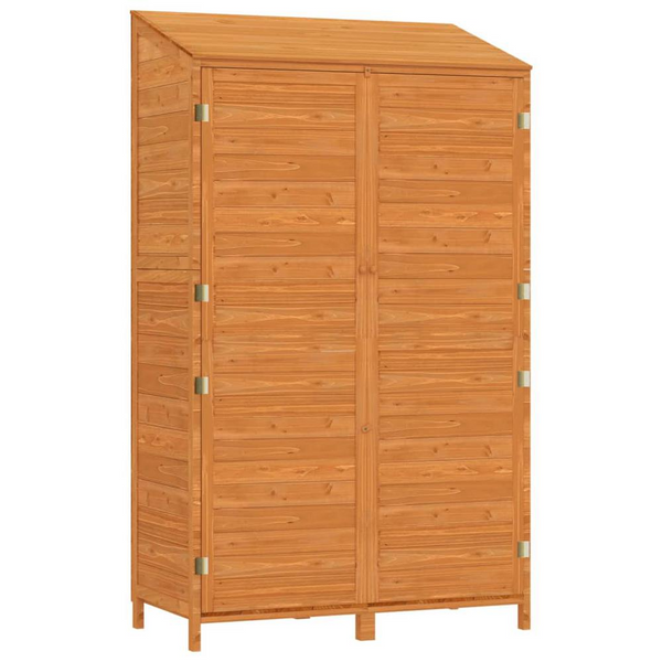 Durable Brown Garden Shed 40.2"x20.5"x68.7" | Solid Fir Wood Outdoor Storage