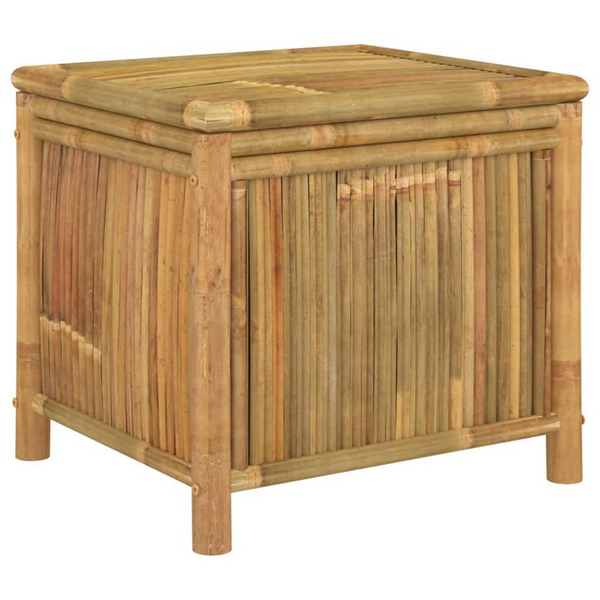 Patio Storage Box 23.6"x20.5"x21.7" Bamboo - Outdoor and Indoor Storage Solution