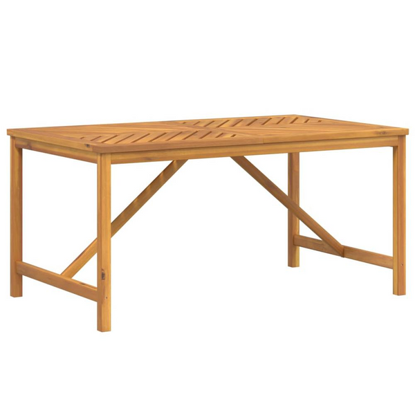 Stylish Patio Dining Table 59.1"x35.4"x29.1" - Solid Wood Acacia Outdoor Table