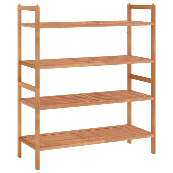 Solid Wood Walnut Shoe Racks - 2 pcs, Stackable, 27.2"x10.6"x16.1" - Durable & Stylish Storage Solution