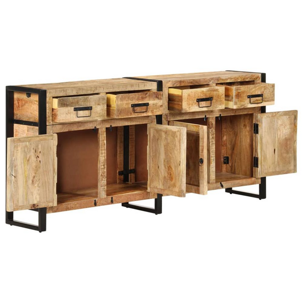 Sideboard 67.7"x13.8"x31.5" Solid Mango Wood - Stylish & Durable Storage Cabinet