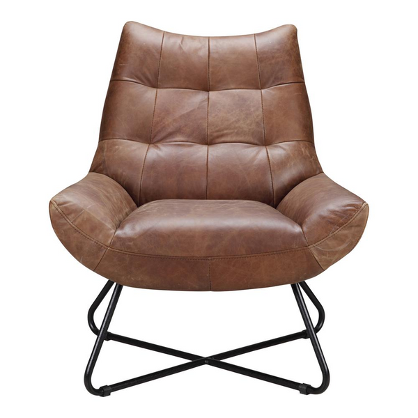 Graduate Lounge Chair - Premium Top-Grain Leather, Industrial Design, Ultimate Comfort