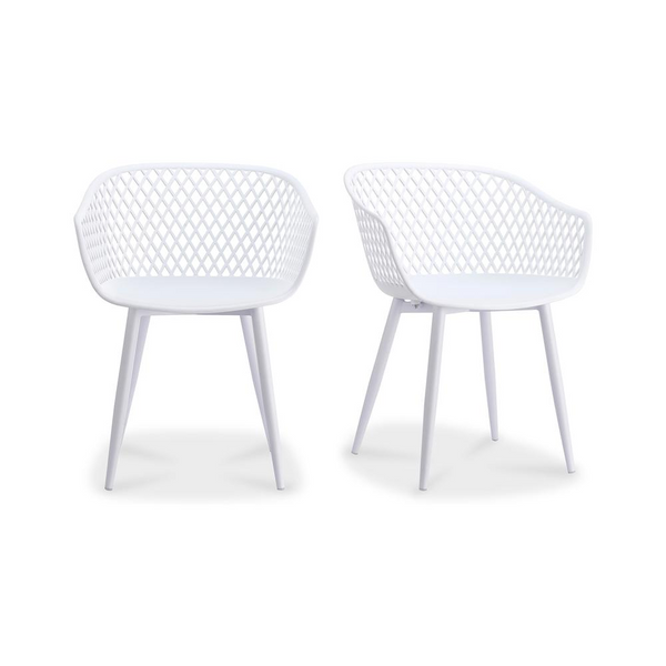 Piazza Outdoor Chair White-Set Of Two | Contemporary Modern Style