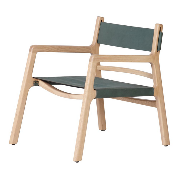 Kolding Chair - Mid-Century Modern Seating with Solid Ash Wood Frame and Leather Sling Seat