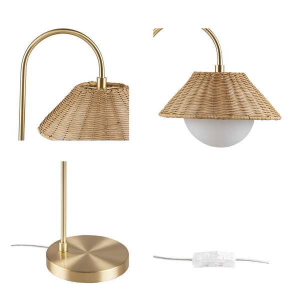 Laguna Rattan Weave Table Lamp - Stylish & Versatile Lighting Solution