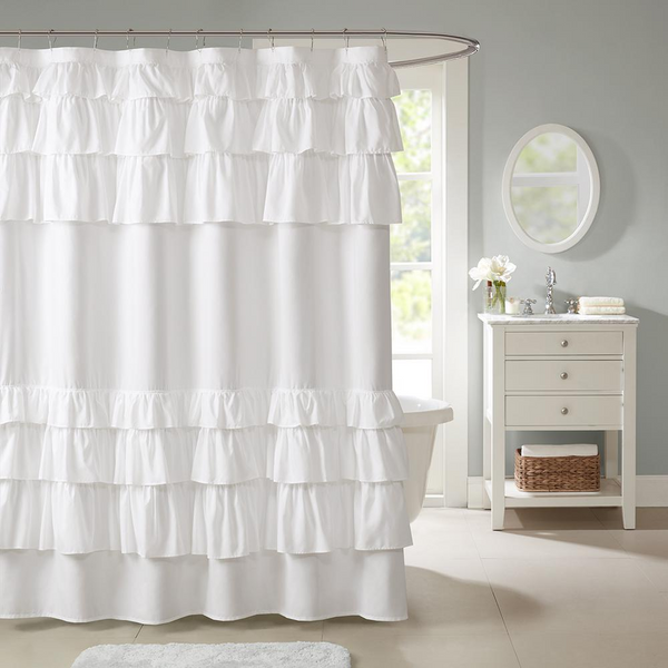 Grace Ruffled Shower Curtain - Delicate and Chic | Madison Park