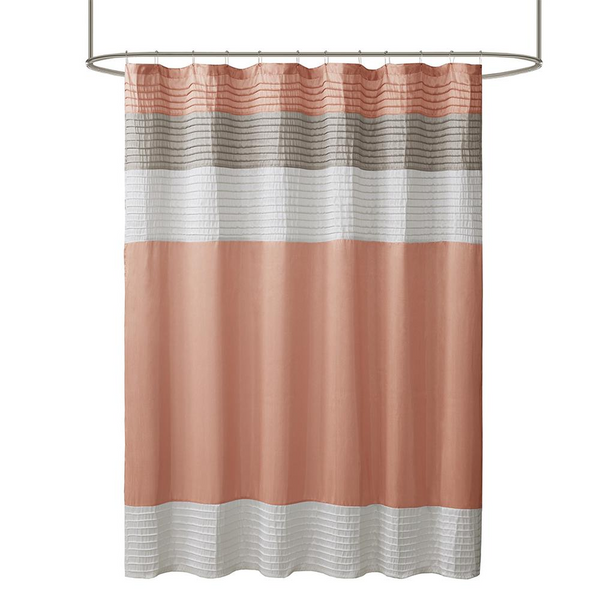 Faux Silk Shower Curtain - Elegant and Functional Bathroom Decor