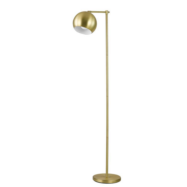 Linnea 1-light Dome Shade Floor Lamp Brass - Modern Lighting for a Sleek and Stylish Living Room