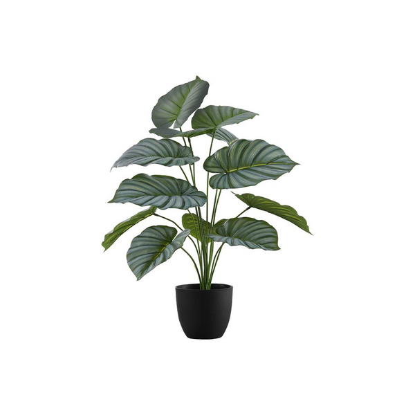 Artificial Plant, 24 Tall, Calathea, Indoor, Faux, Fake, Table, Greenery