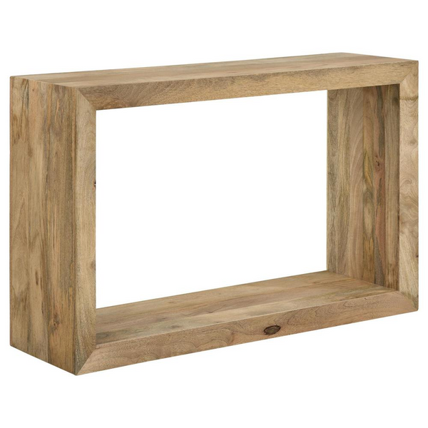 Benton Rectangular Solid Wood Sofa Table - Natural Finish | Handcrafted Masterpiece