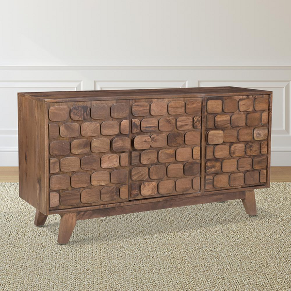 Darby Accent Server | Vintage Mid-Century Modern Style | Walnut Finish