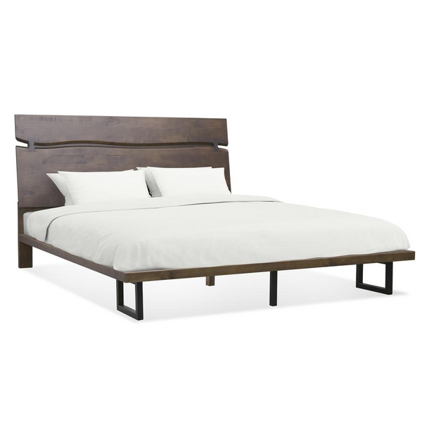 Pasco Queen Bed - Modern and Rustic Solid Wood Platform Bed