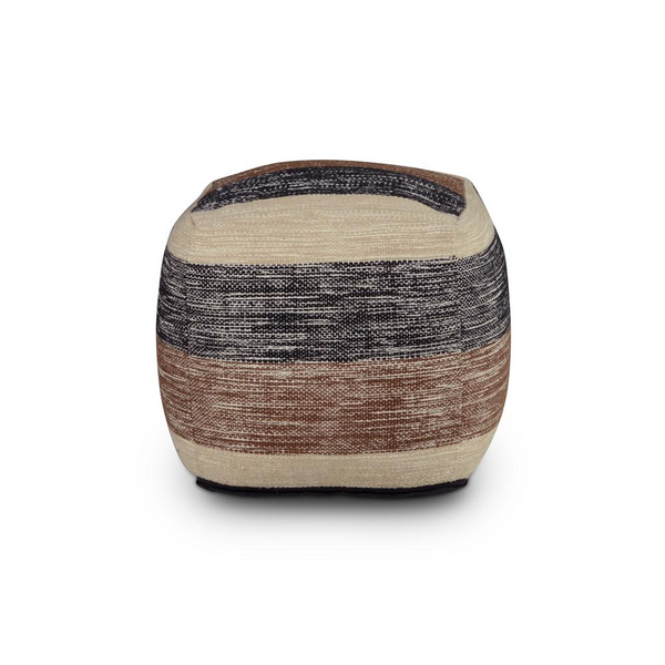 Jamal Square Handwoven Pouf - Versatile and Stylish | Urban Home Decor