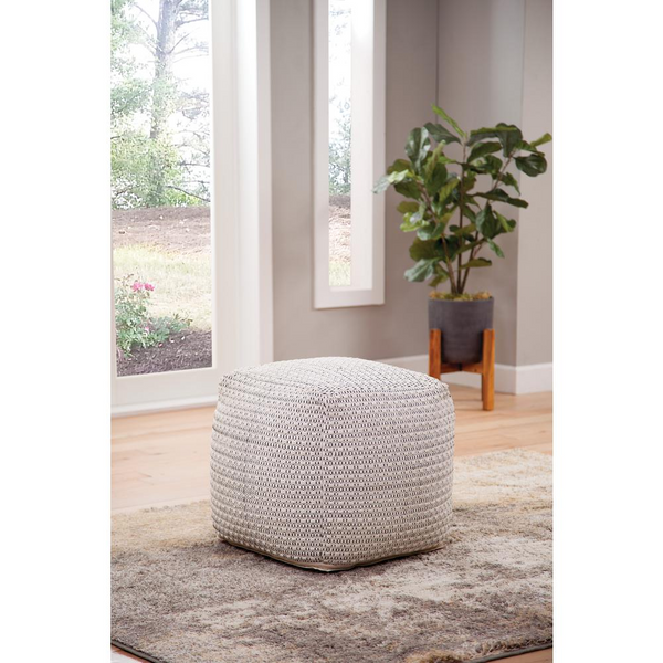 Hakim Square Handwoven Pouf - Versatile and Stylish Seating and Ottoman