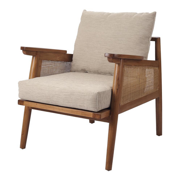 Teramo Rattan Accent Chair - Mid-Century Modern Style | Island Living Look