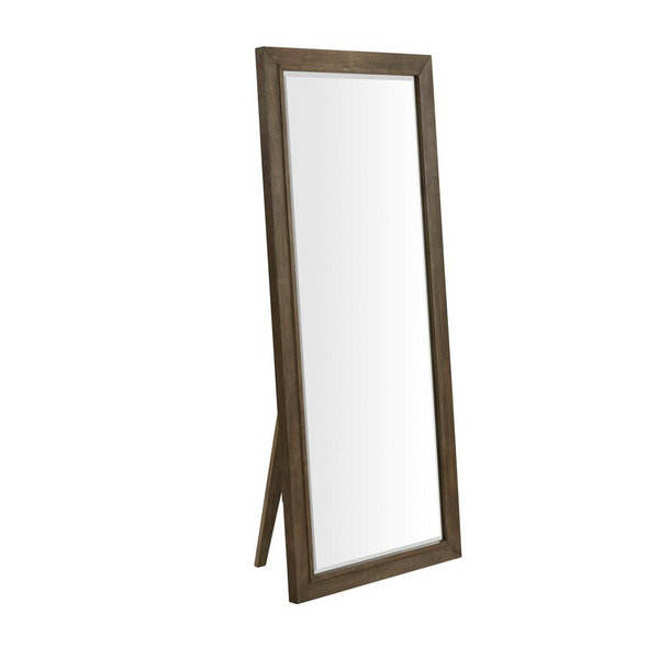 Elegant Floor Mirror in Weathered Vintage Oak – Perfect for Any Room