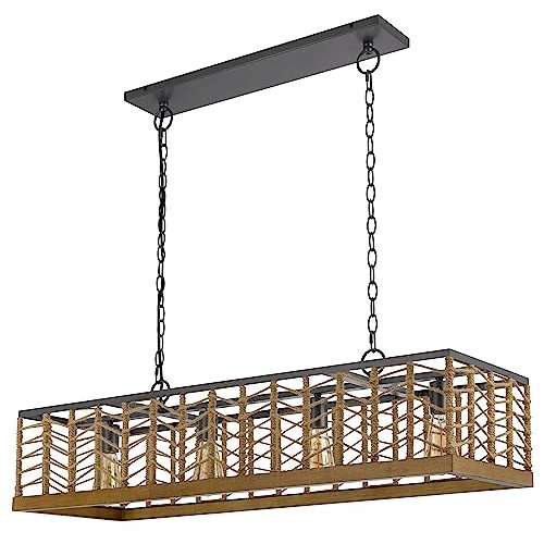 Winfall 60W X 4 Metal Pendant - Caged Island Style Design