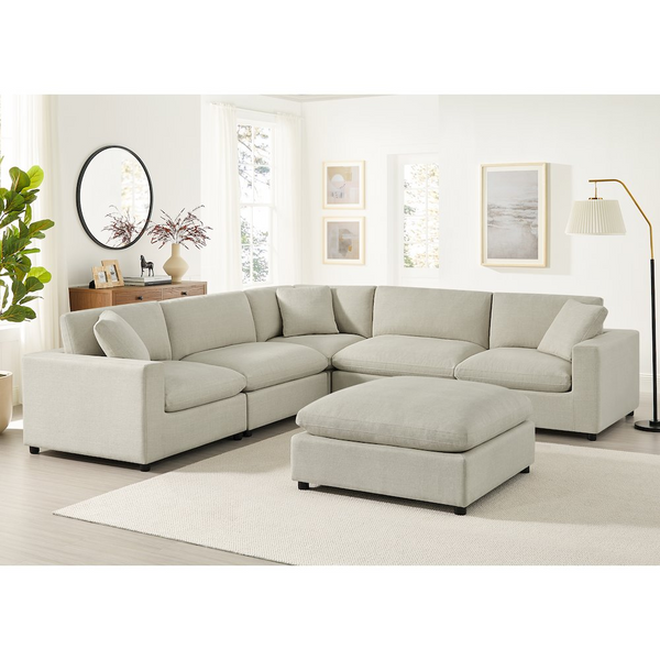 Casella Modular 6-Piece Sectional - Stylish, Comfortable, and Versatile Seating Solution