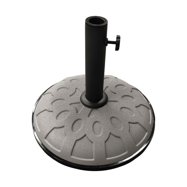 25-Pound Resin Compound Umbrella Base Grey - Durable and Stylish | Perfect for Patio Umbrellas