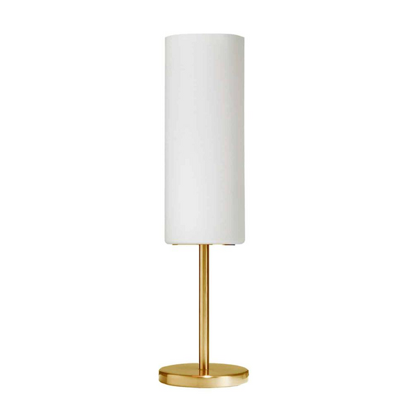 1LT Incandescent Table Lamp, AGB, WH Glass