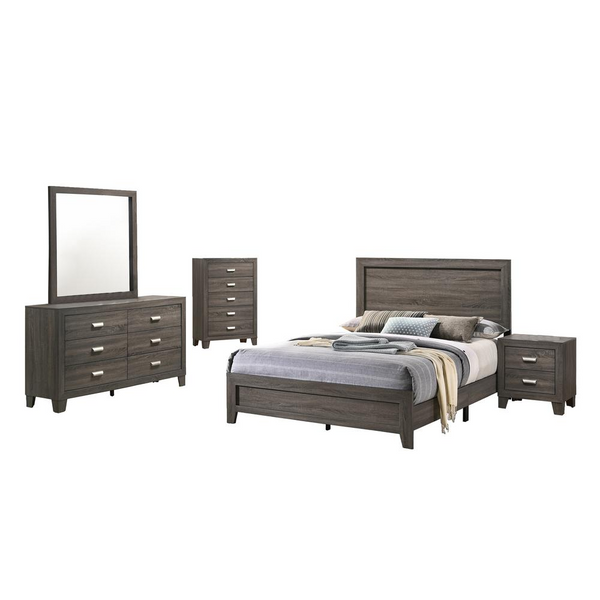 Anastasia 5 Piece Bedroom Set with Chest, Queen - High Quality Furniture for a Cozy and Elegant Bedroom