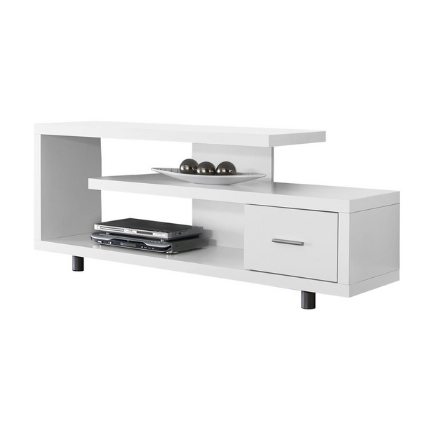 60 Inch TV Stand Console - Modern Media Entertainment Center with Storage Cabinet